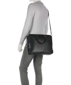 Luminary Aktentasche 14″ geprägtes Rindsleder schwarz