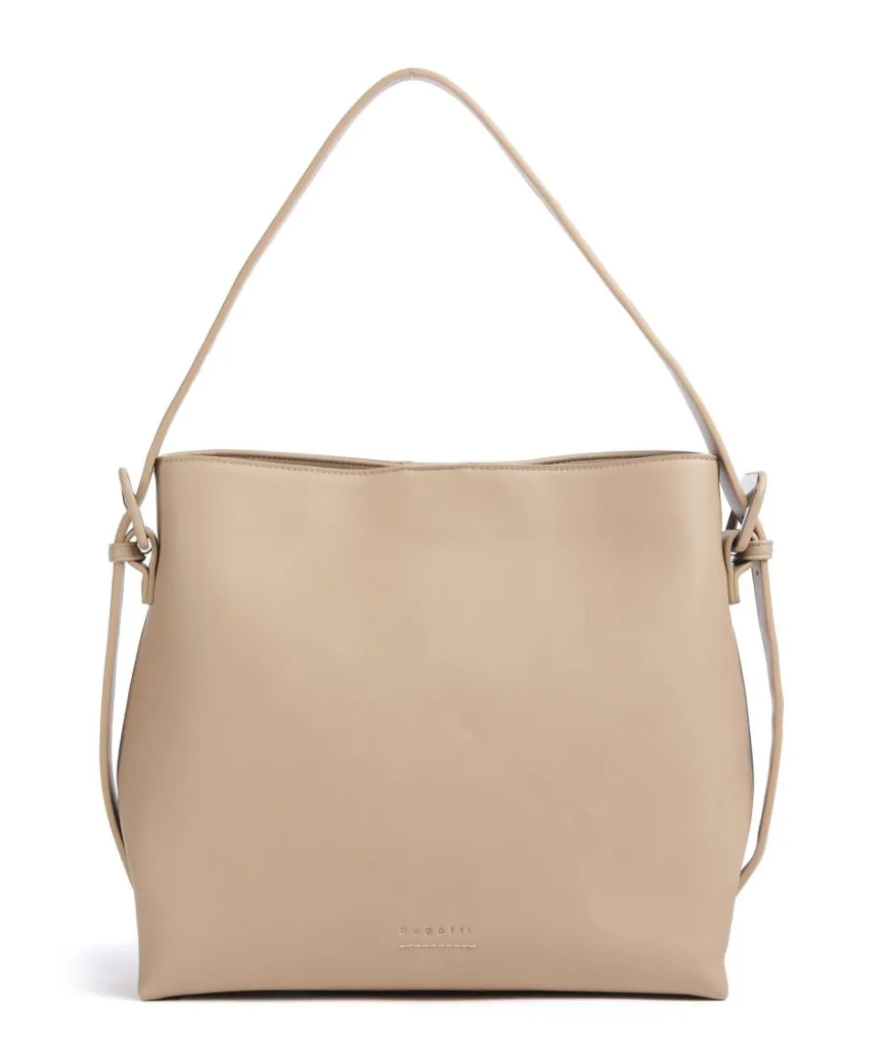 Luna Shopper Lederimitat beige