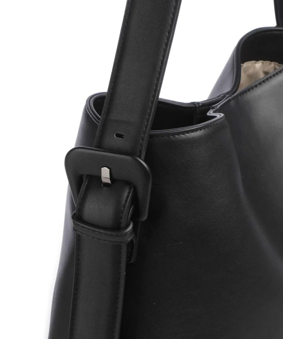 Luna Shopper Lederimitat schwarz