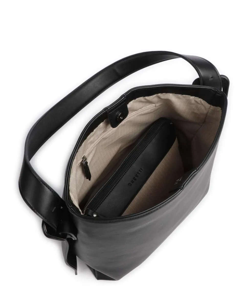 Luna Shopper Lederimitat schwarz