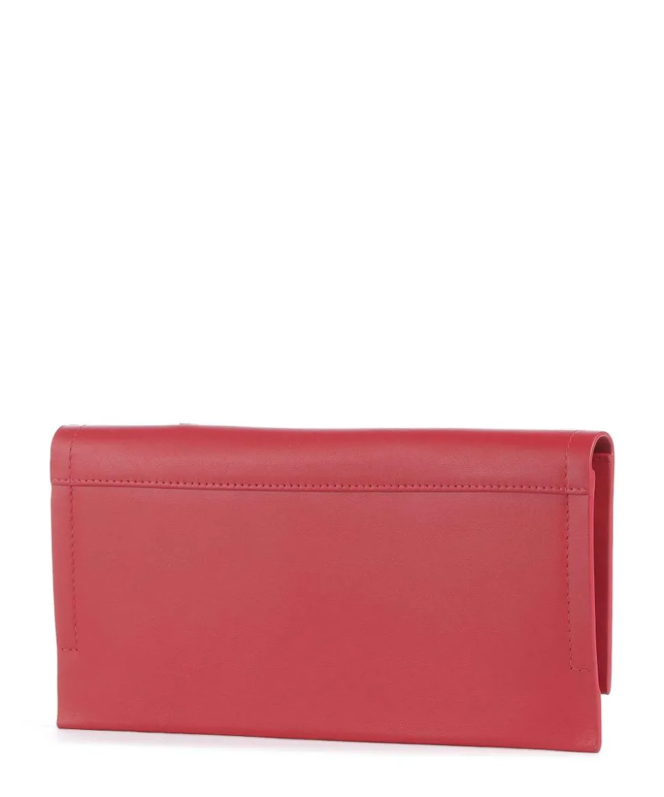 Lunar New Year Geldbörse fein genarbtes Rindsleder rot