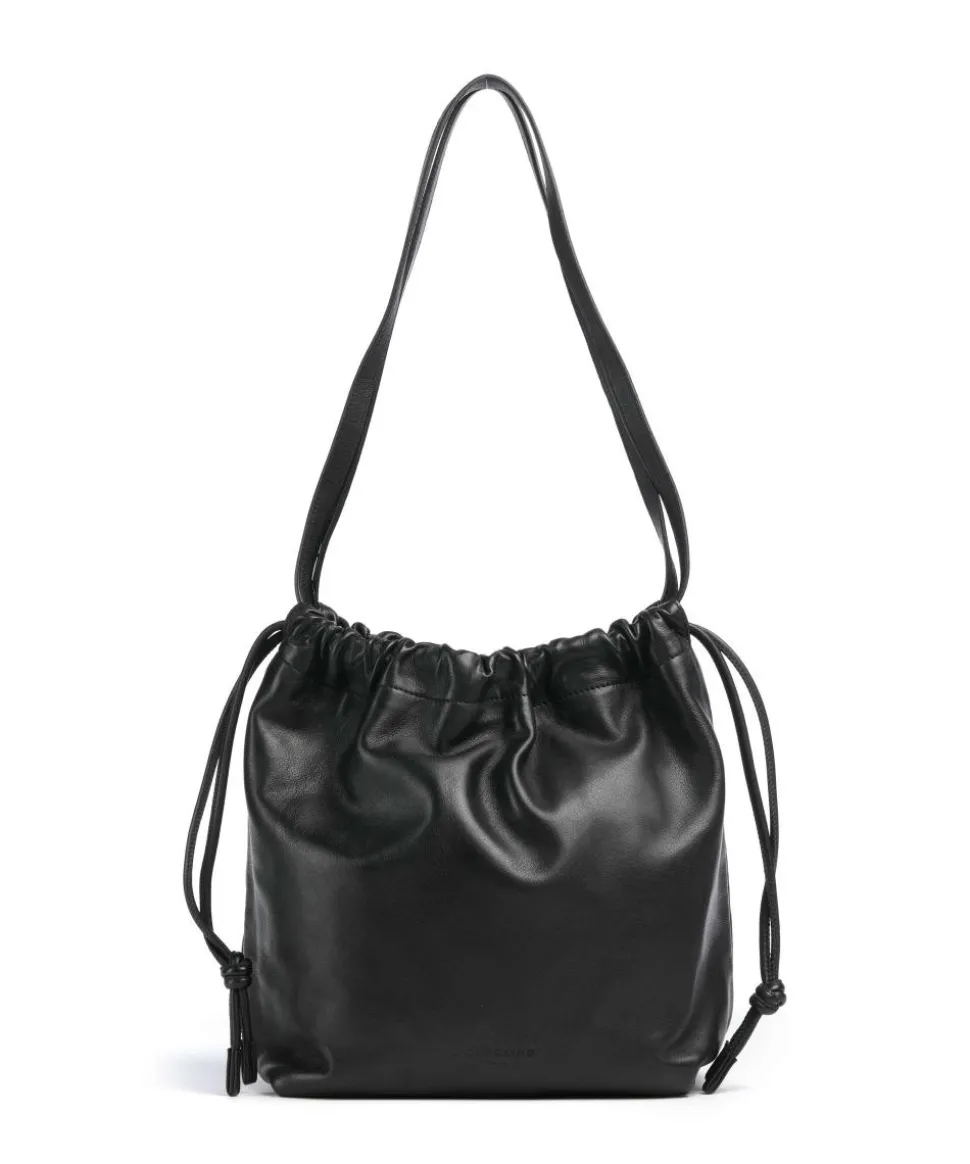 Lya Sheep Natural M Bucket bag Schafsleder schwarz