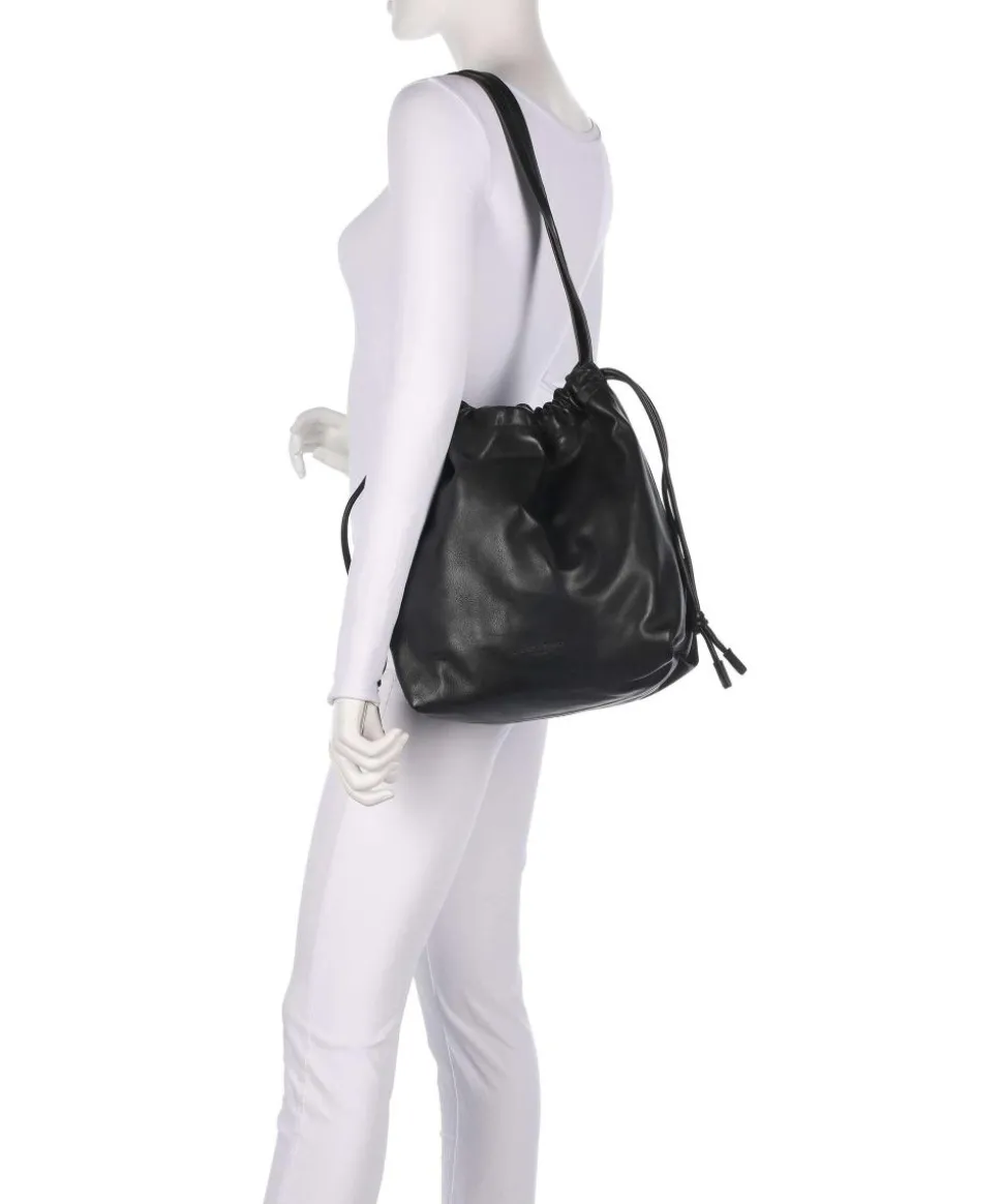 Lya Sheep Natural M Bucket bag Schafsleder schwarz