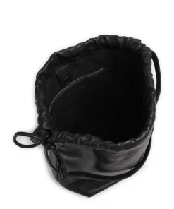 Lya Sheep Natural M Bucket bag Schafsleder schwarz