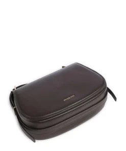 Lydia Schultertasche Rindsleder dunkelbraun