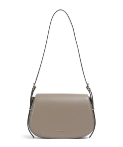 Lydia Schultertasche Rindsleder taupe