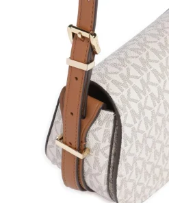 Lydia Small Umhängetasche Lederimitat creme