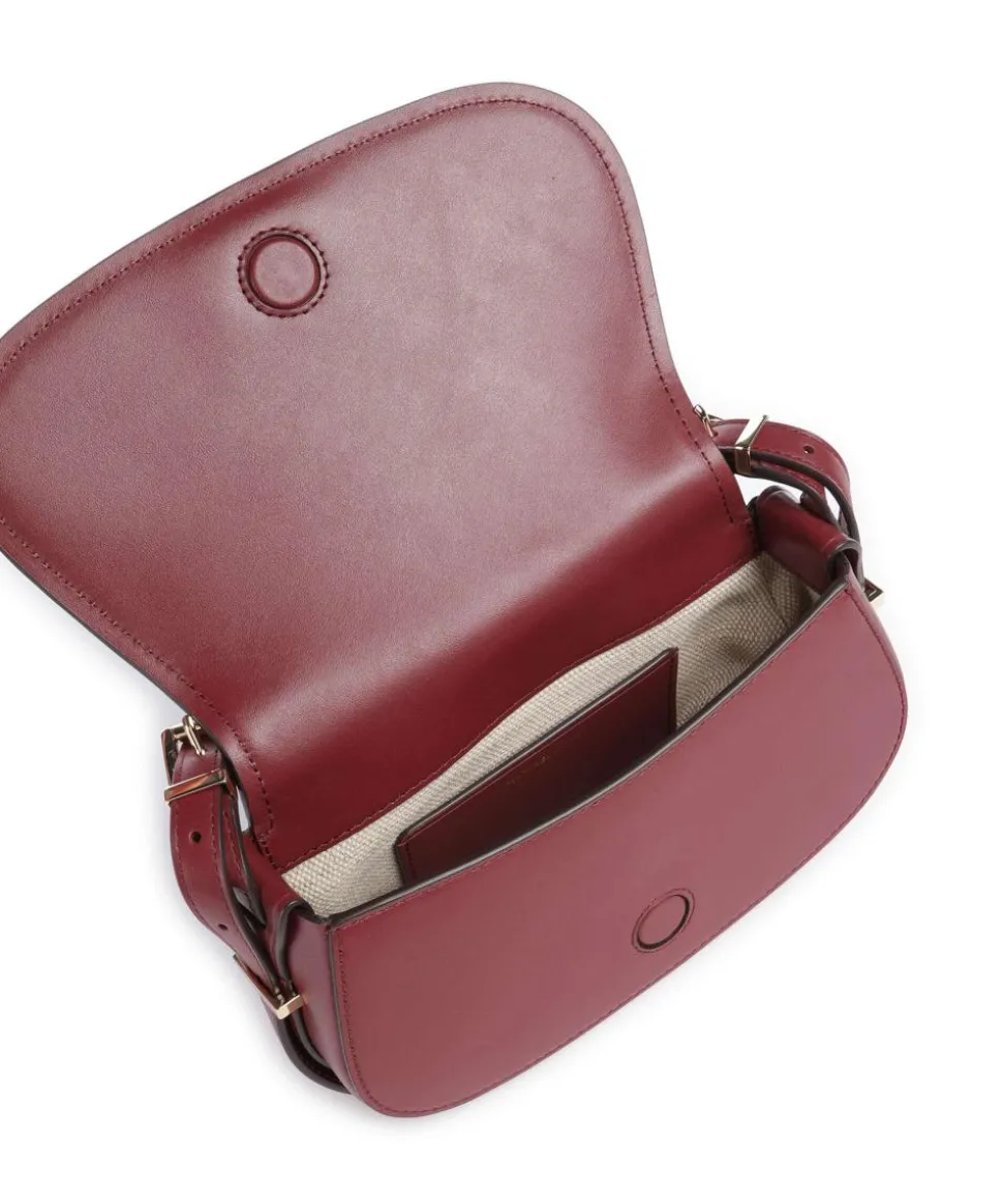 Lydia Small Umhängetasche fein genarbtes Rindsleder wein