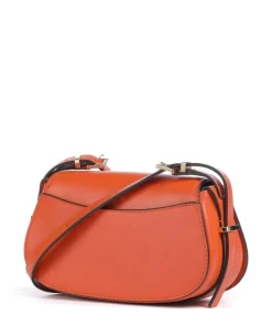 Lydia Small Umhängetasche fein genarbtes Rindsleder orange