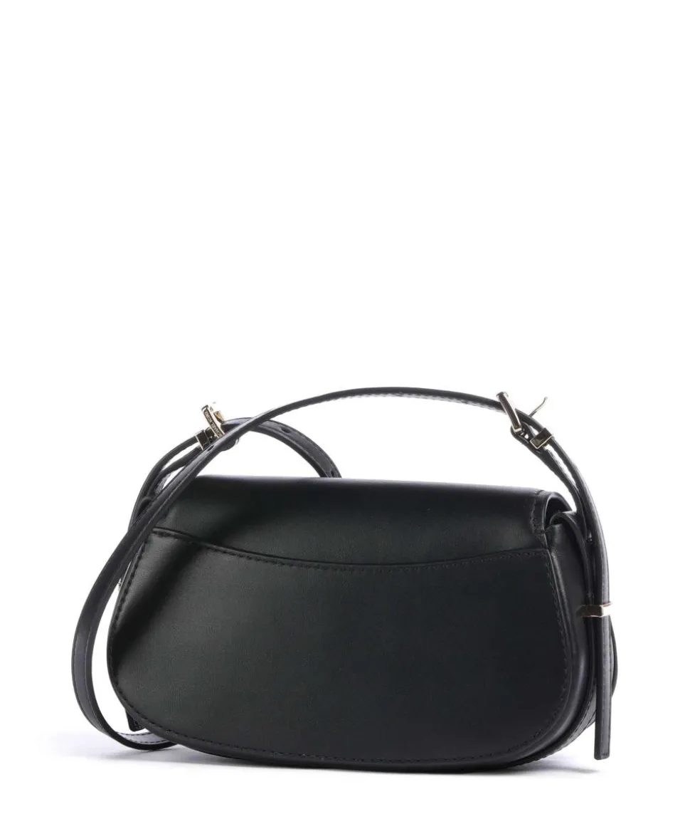 Lydia Small Umhängetasche fein genarbtes Rindsleder schwarz