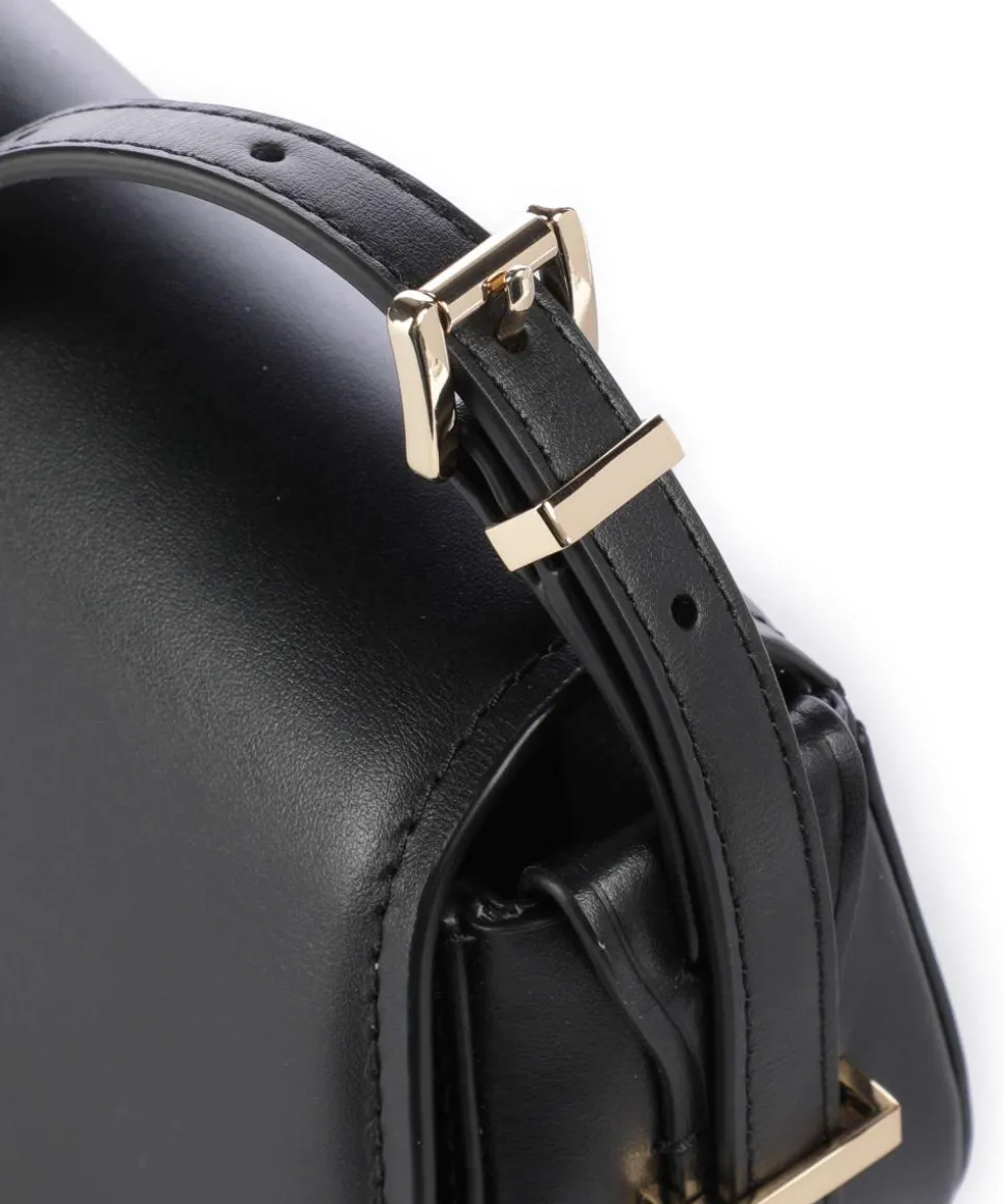 Lydia Small Umhängetasche fein genarbtes Rindsleder schwarz