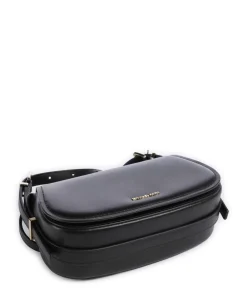 Lydia Small Umhängetasche fein genarbtes Rindsleder schwarz