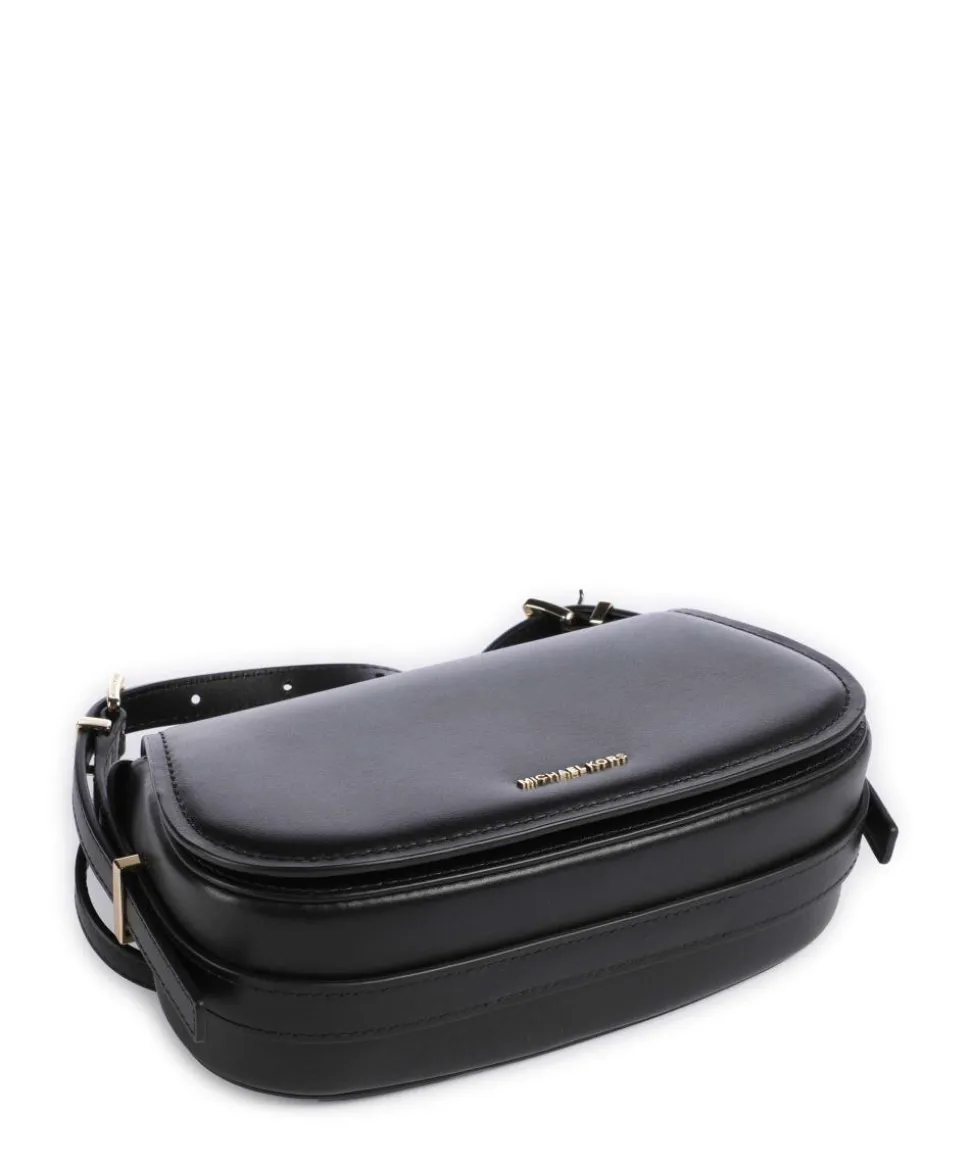 Lydia Small Umhängetasche fein genarbtes Rindsleder schwarz