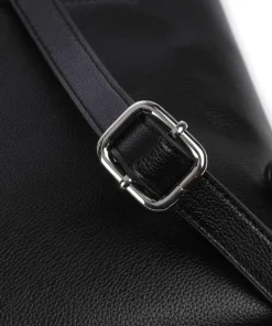 Lyon Rucksack Lederimitat schwarz