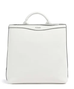 Lyon Rucksack Lederimitat weiß