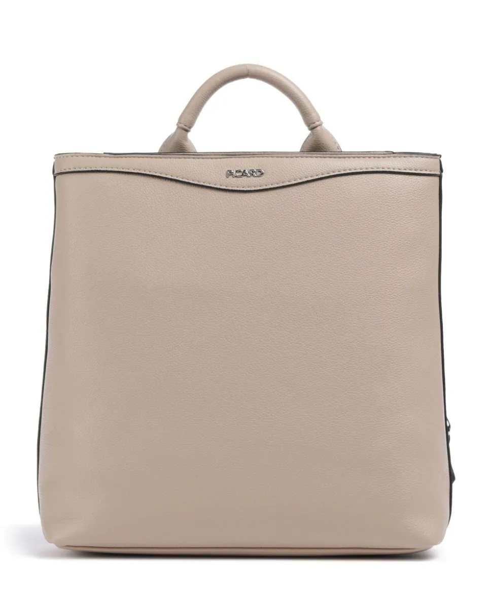 Lyon Rucksack Lederimitat beige