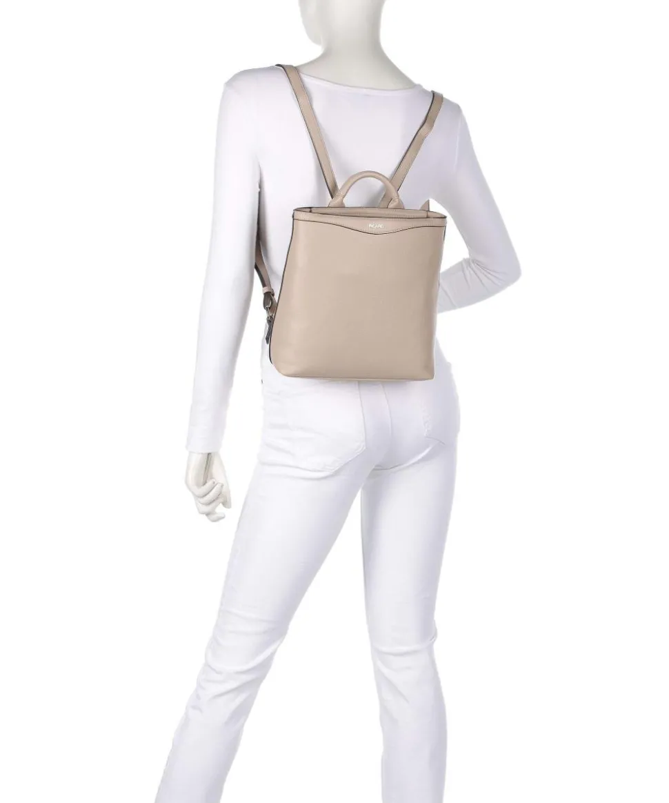 Lyon Rucksack Lederimitat beige