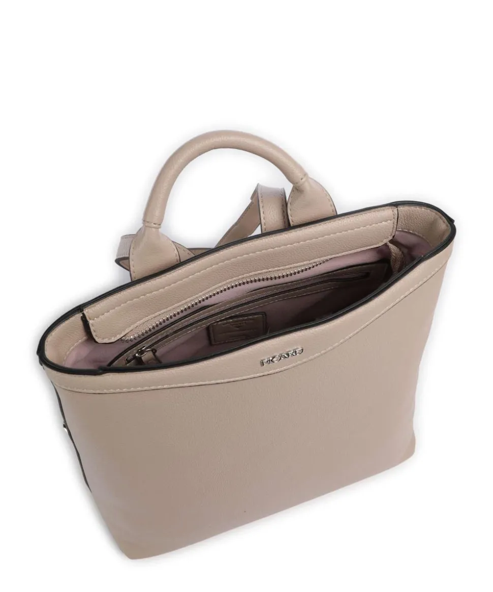 Lyon Rucksack Lederimitat beige