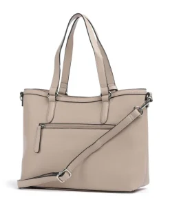 Lyon Schultertasche Lederimitat beige