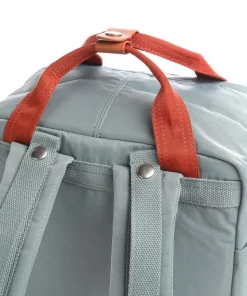 Macaroon Rucksack 14″ Nylon blau/grün