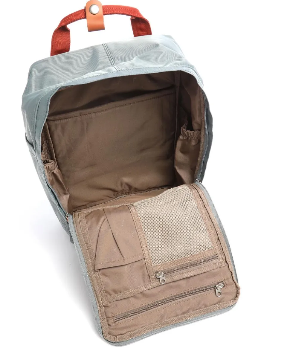 Macaroon Rucksack 14″ Nylon blau/grün