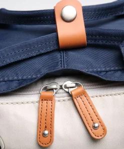 Macaroon Rucksack 14″ Nylon blau/beige