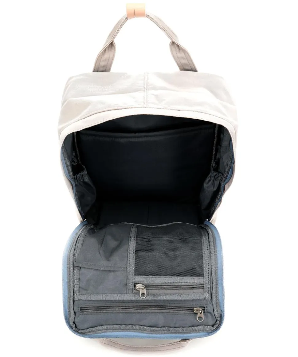 Macaroon Rucksack 14″ Nylon beige/blau