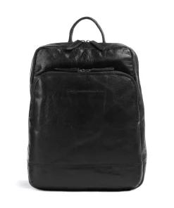 Maci Rucksack 15″ fein genarbtes Leder schwarz