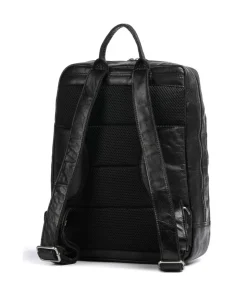 Maci Rucksack 15″ fein genarbtes Leder schwarz