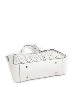 Madeira Handtasche Lederimitat weiß