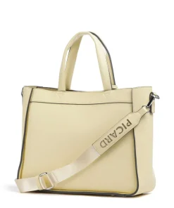 Madeira Handtasche Lederimitat gelb