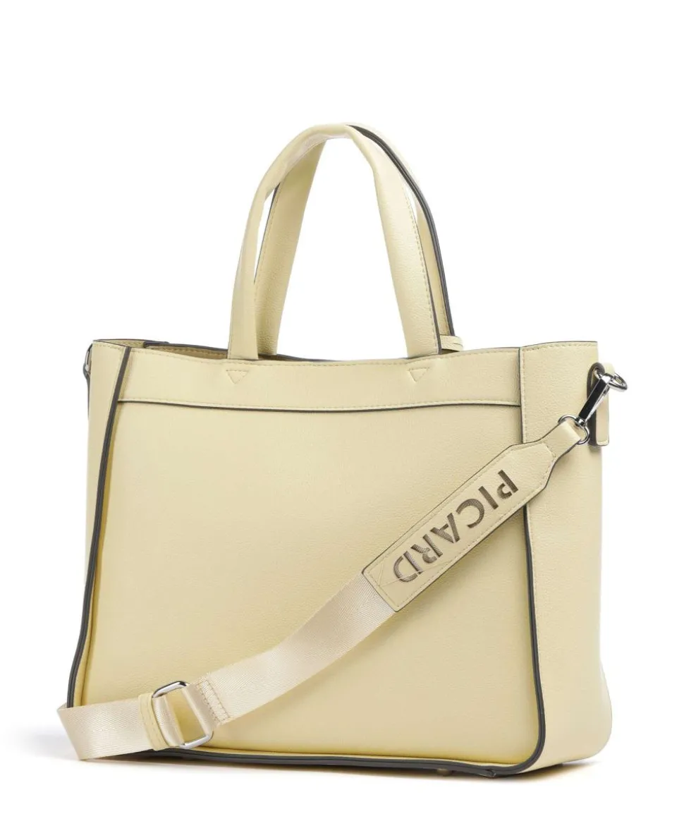 Madeira Handtasche Lederimitat gelb