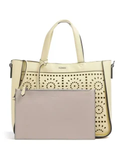 Madeira Handtasche Lederimitat gelb