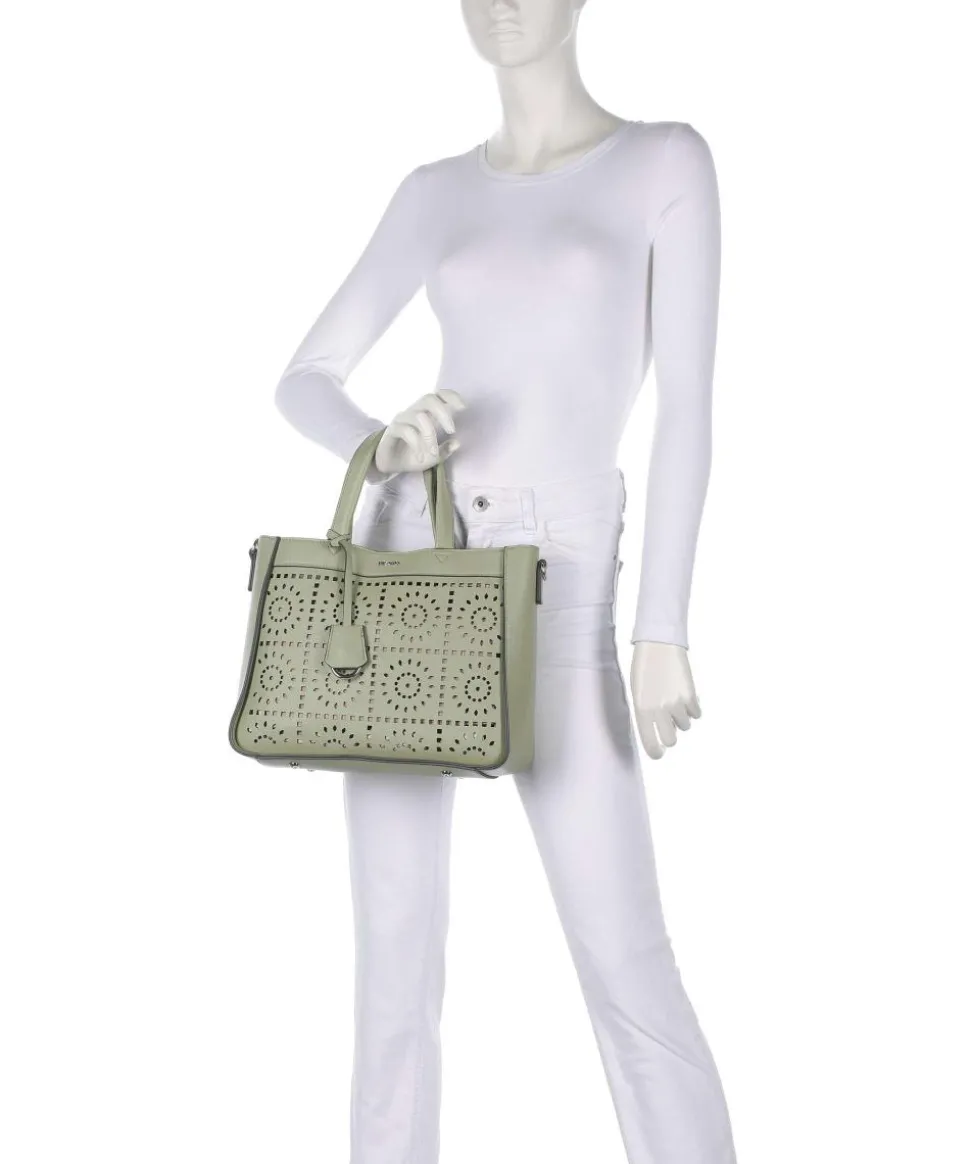 Madeira Handtasche Lederimitat olivgrün