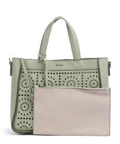 Madeira Handtasche Lederimitat olivgrün