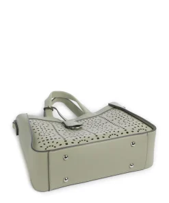 Madeira Handtasche Lederimitat olivgrün