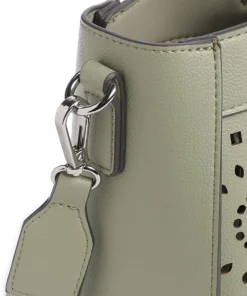 Madeira Handtasche Lederimitat olivgrün