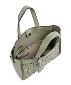 Madeira Handtasche Lederimitat olivgrün