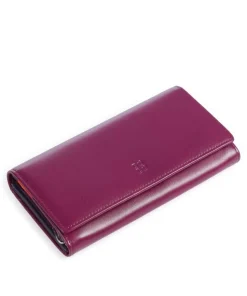 Madeira RFID Geldbörse fein genarbtes Kalbsleder brombeer