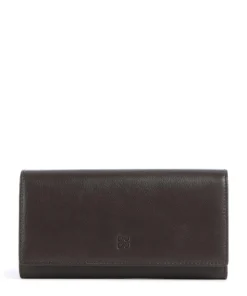 Madeira RFID Geldbörse fein genarbtes Kalbsleder dunkelbraun