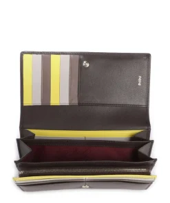 Madeira RFID Geldbörse fein genarbtes Kalbsleder dunkelbraun