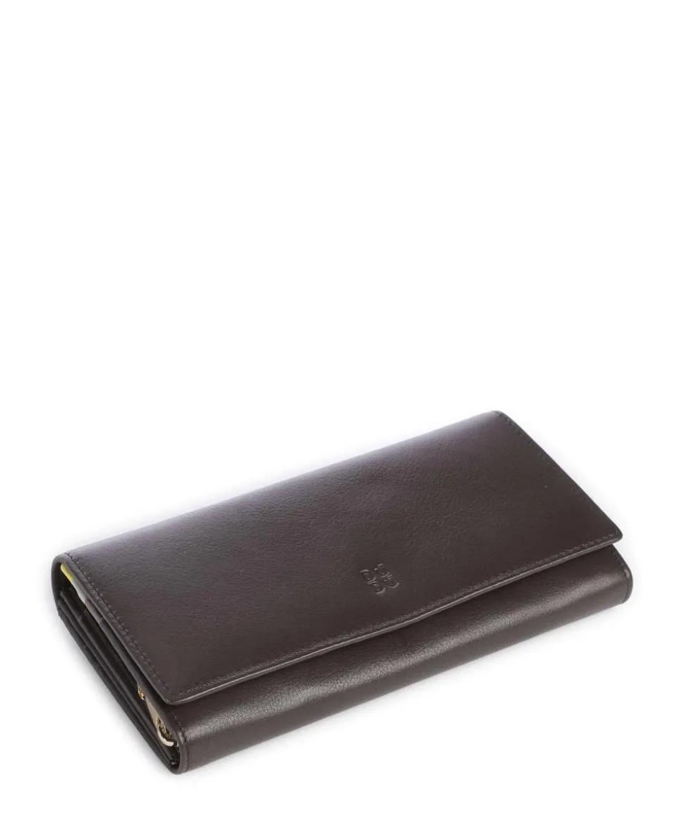 Madeira RFID Geldbörse fein genarbtes Kalbsleder dunkelbraun