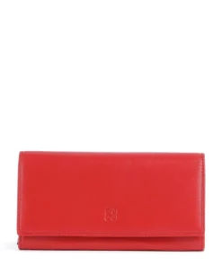 Madeira RFID Geldbörse fein genarbtes Kalbsleder rot