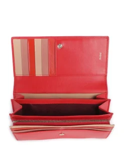 Madeira RFID Geldbörse fein genarbtes Kalbsleder rot