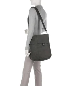 Mademoiselle M140 Beuteltasche Lederimitat dunkelgrau