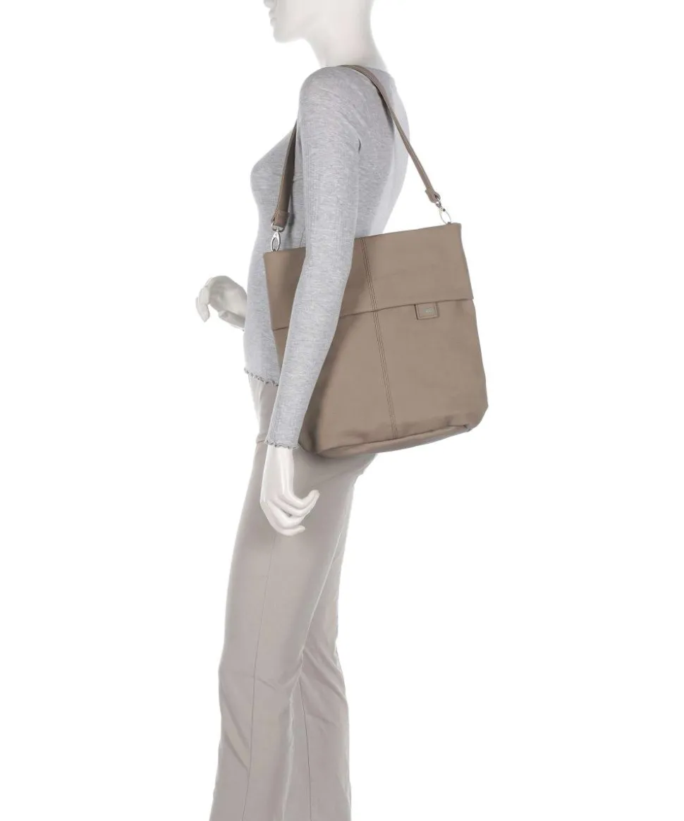 Mademoiselle.M M12 Beuteltasche Lederimitat beige