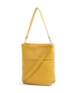 Mademoiselle.M M12 Beuteltasche Lederimitat senfgelb