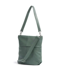 Mademoiselle.M M90 Beuteltasche Lederimitat graugrün