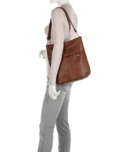Mademoiselle.M M12 Beuteltasche Lederimitat cognac