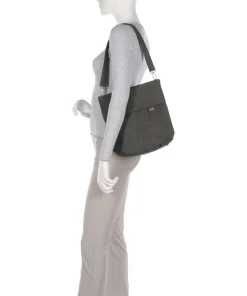 Mademoiselle.M M90 Beuteltasche Lederimitat dunkelgrau